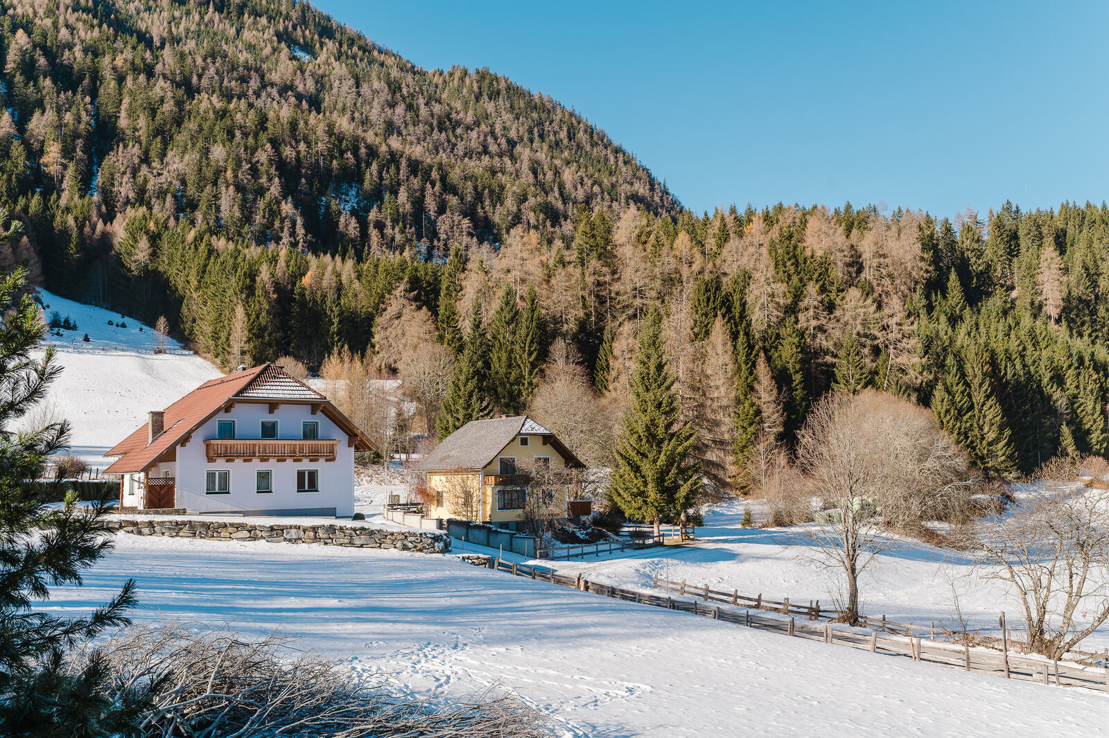Ferienwohnung Brunnstüberl Mauterndorf — Aussicht Lungau